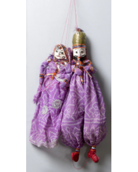 Purple Pupet Wall Hangings  Set of 2